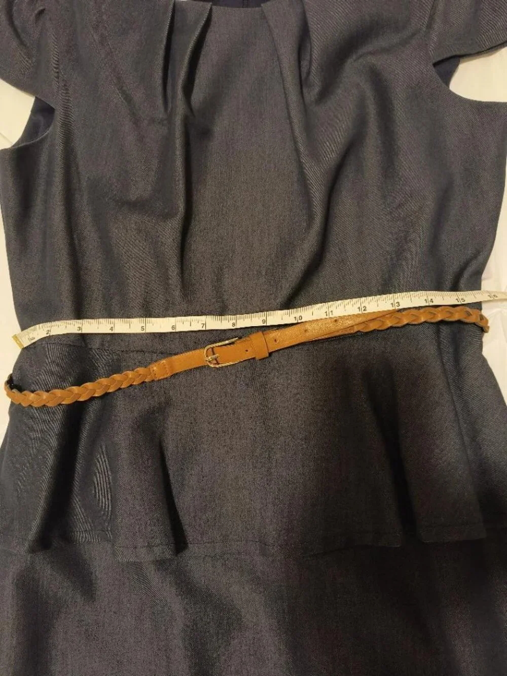 Connected Apparel Casual Blue Denim Dress Size 14P - Picture 6 of 8
